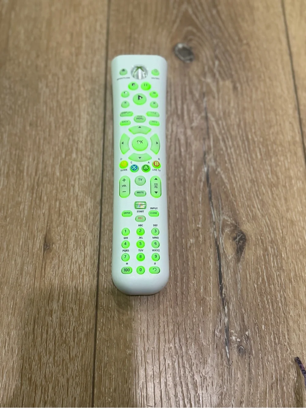 Official Microsoft Xbox 360 Universal Media DVD Remote Control OEM White Tested